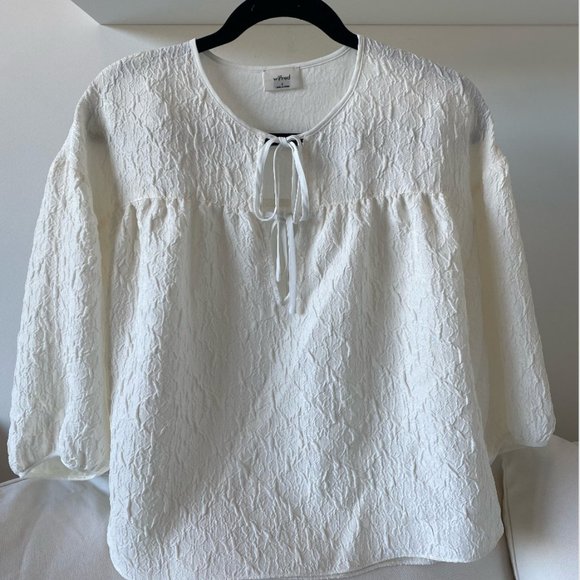 Aritzia Playa Blouse (size small in white) - Picture 4 of 5